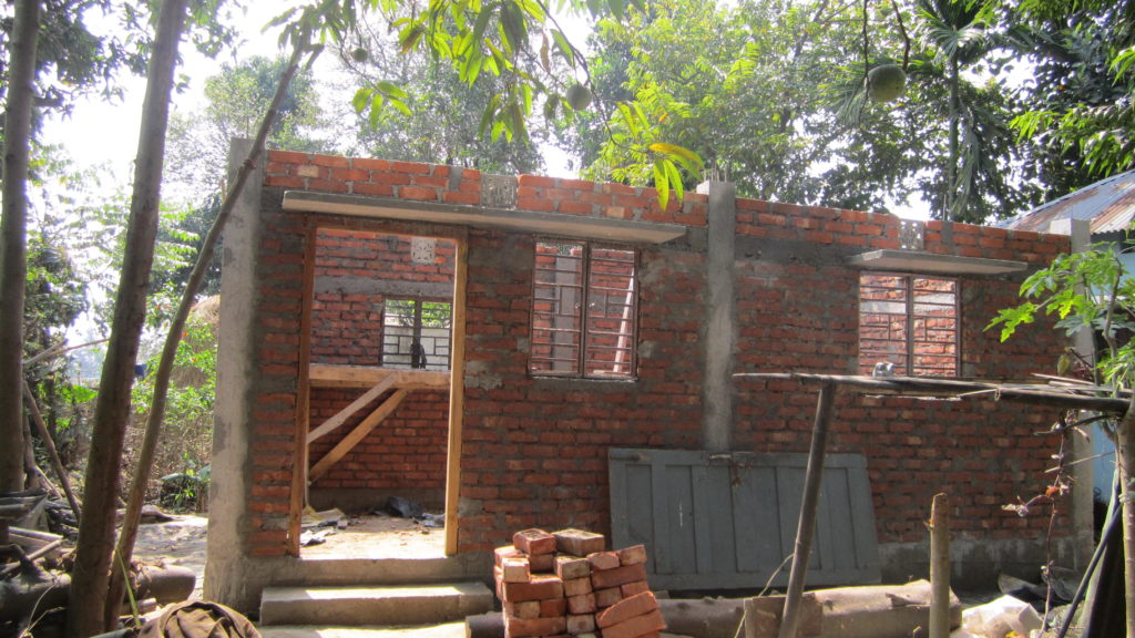 New construction for the church in West Bengal.